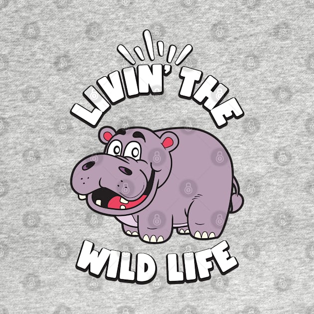 Livin the Wild Life Hippo Zoo Animals Hippos by RAWRTY ANIMALS